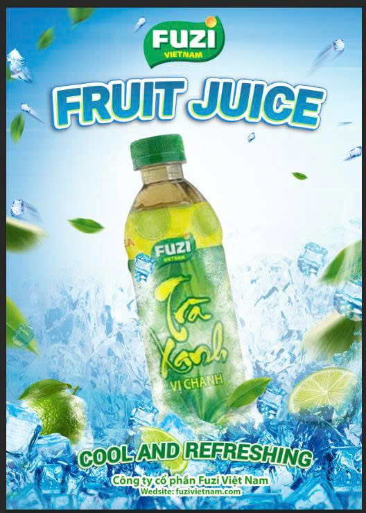 Nước trà xanh vị chanh fuzi 450ml