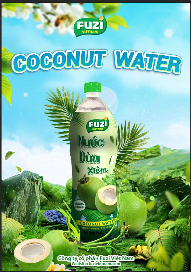 Nước vị dừa xiêm fuzi 1.5L