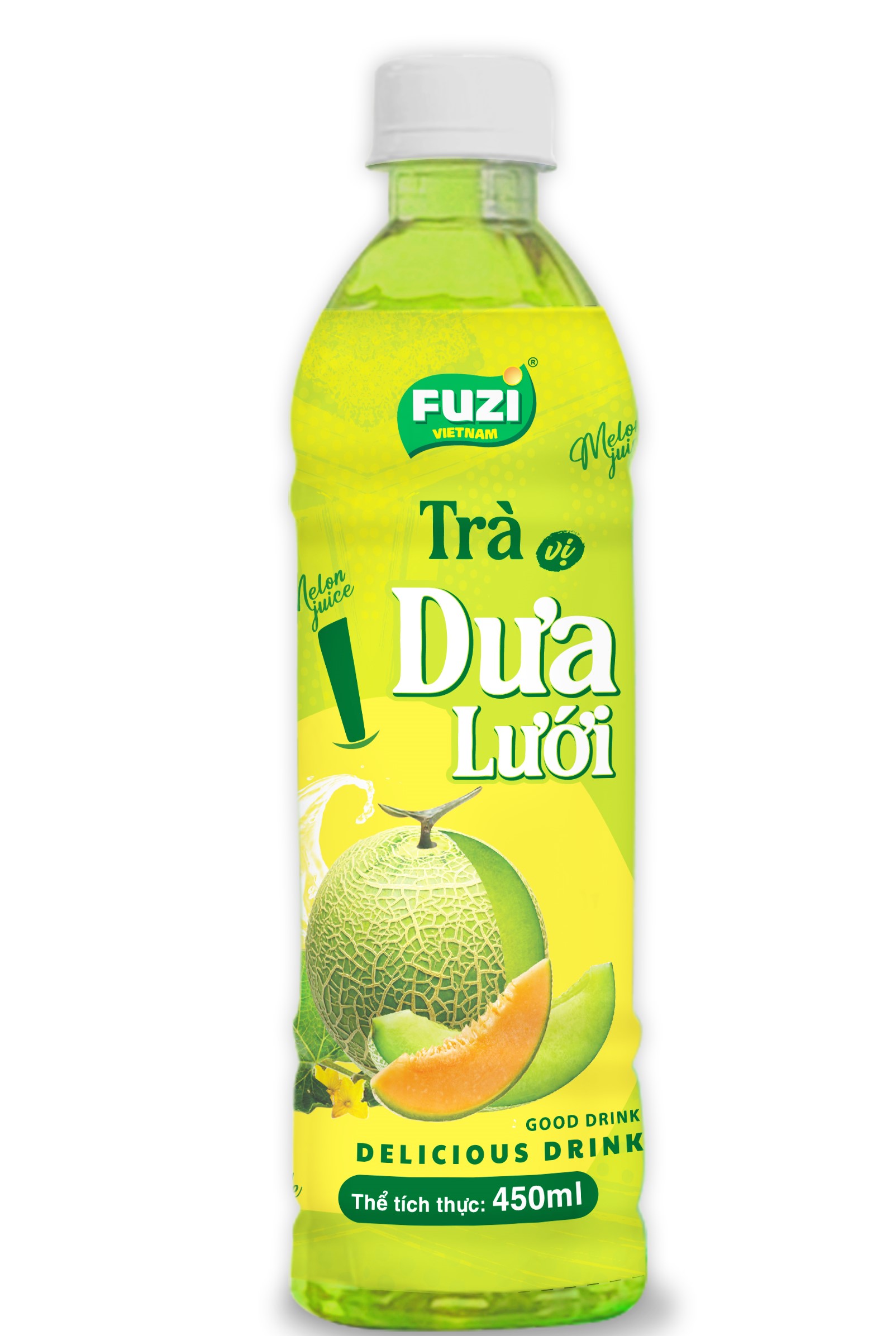 Nước trà vị dưa lưới fuzi 450ml