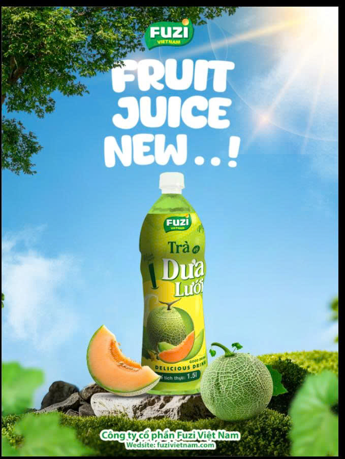 Nước trà vị dưa lưới fuzi 1.5L