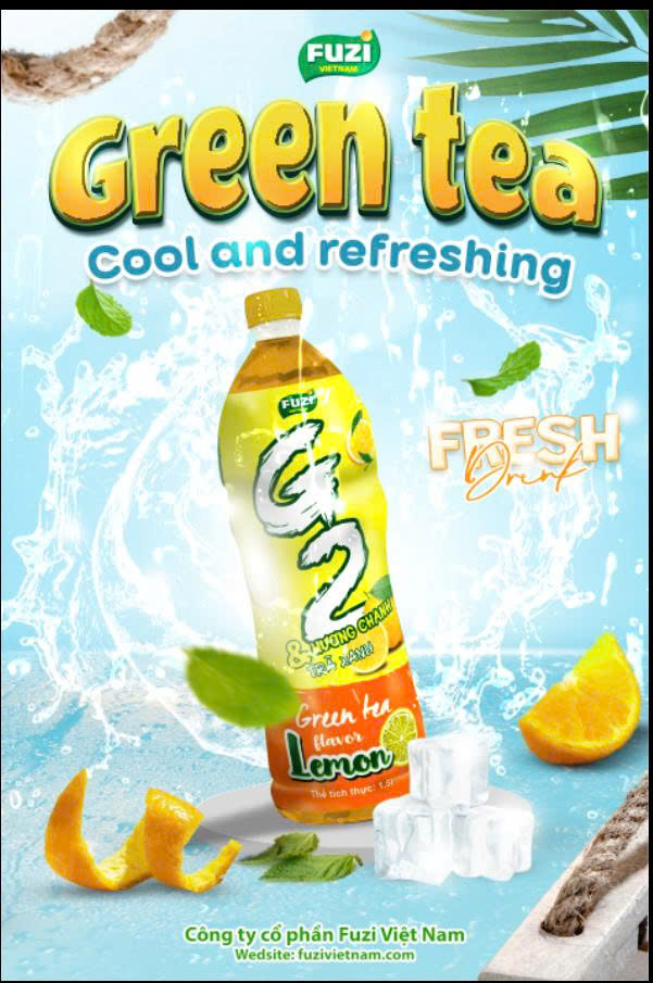 Nước trà xanh vị chanh G2 fuzi 1.5L