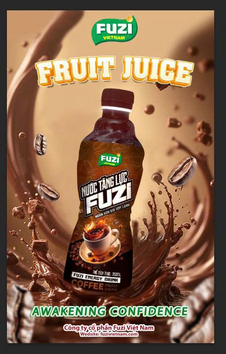 Nước tăng lực cà phê fuzi 350ml