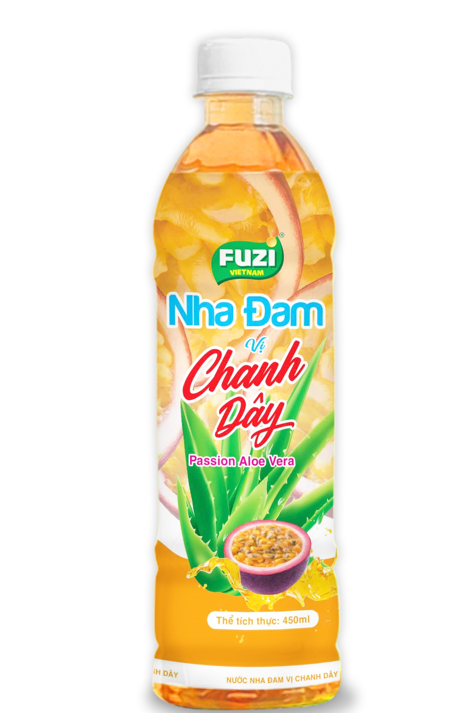 Nước nha đam hương chanh dây fuzi 450ml
